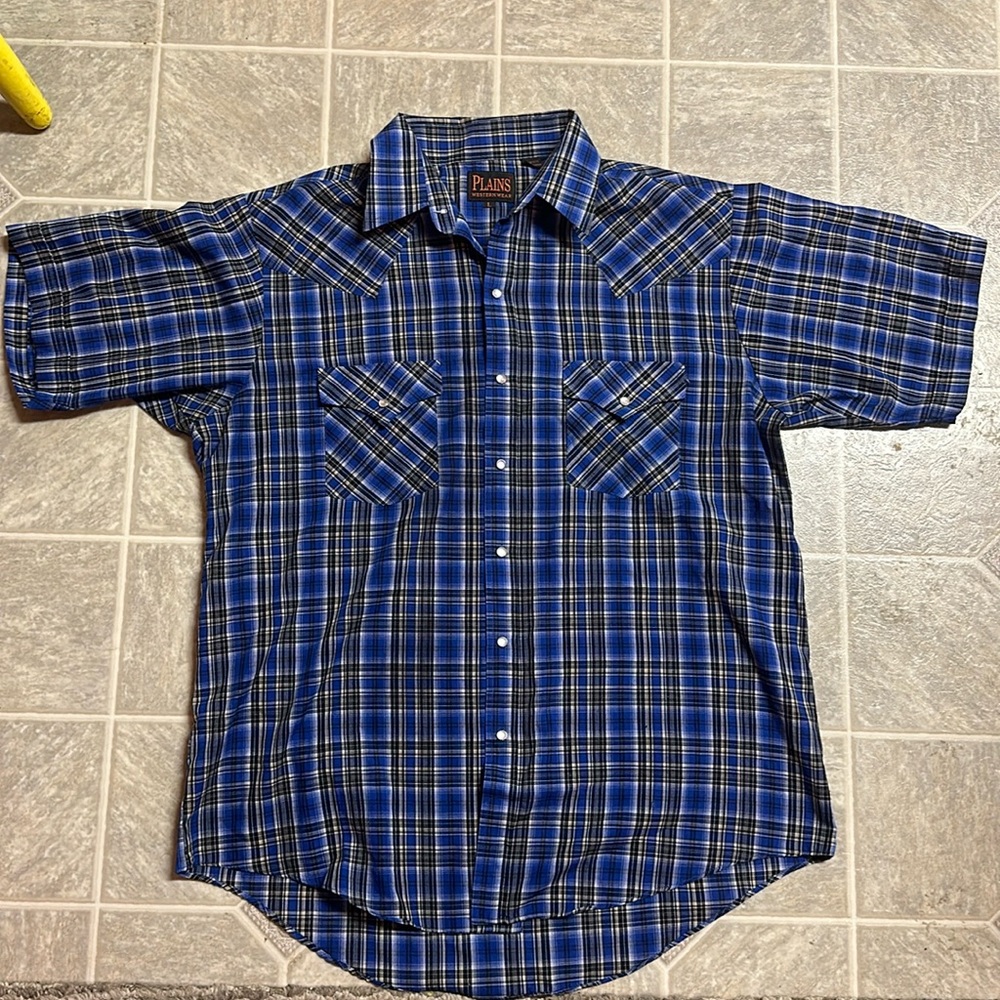 Men's Large Pearl Snap Western Wear